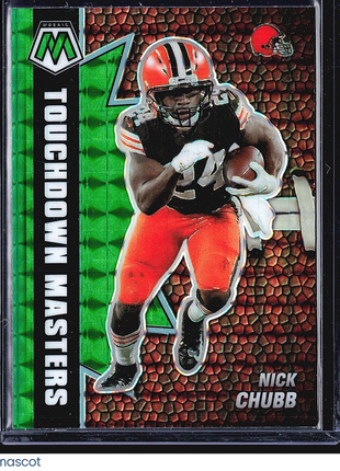 2021 Panini Mosaic - Touchdown Masters #TM-7 Nick Chubb Green