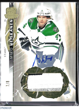 2022-23 Upper Deck The Cup Miro Heiskanen Patch Auto Gold /8 #23