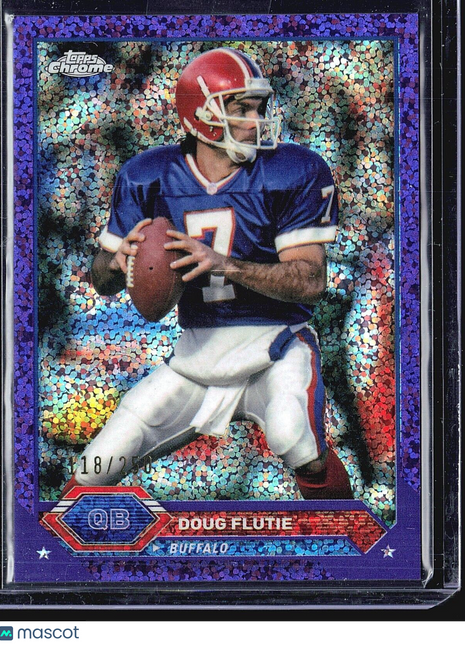 2023 Topps Composite - Topps Chrome #35 Doug Flutie Purple Speckle /250