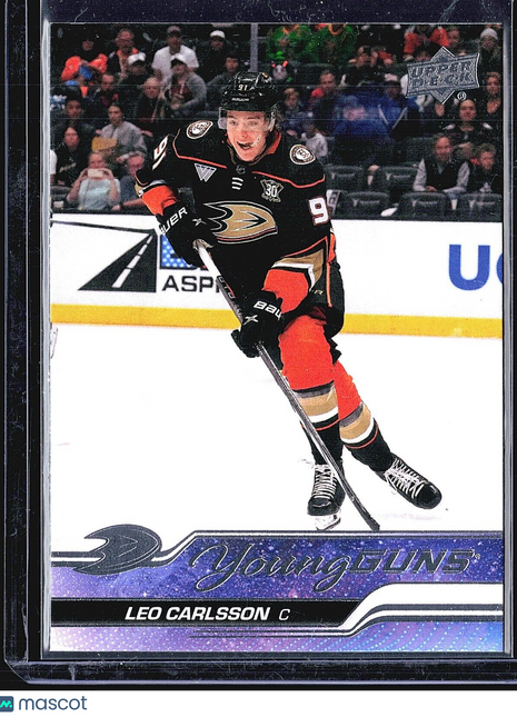 2023-24 Upper Deck Series 2 - Young Guns #468 Leo Carlsson (RC)