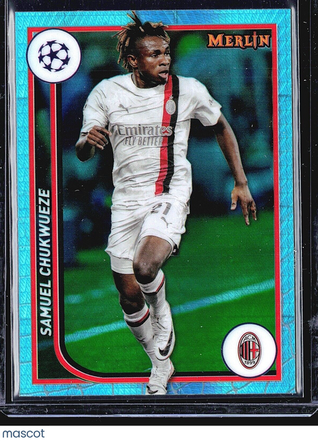 2023-24 Topps Merlin Samuel Chukwueze #3 Aua Shimmer