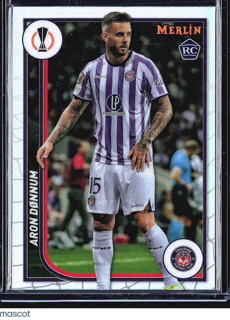 2023-24 Topps Merlin UEFA Club Competitions - #133 Aron Donnum (RC) Refractor