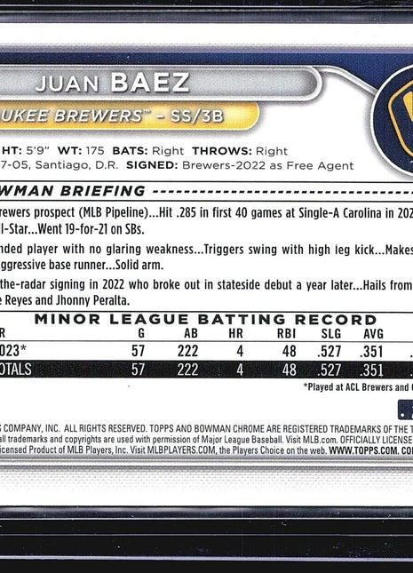 2024 Bowman Chrome 1st Mike Boeve #BCP-138