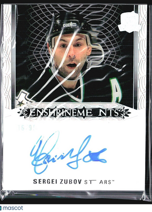 2022-23 Upper Deck The Cup Sergei Zubov Enshrinements Auto /99