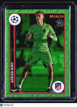 2023 Topps Merlin Adrian Nino Rc #19 Green Shimmer /399