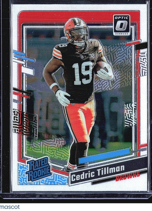 2023 Panini Donruss Optic - Rated Rookie #224 Cedric Tillman (RC)