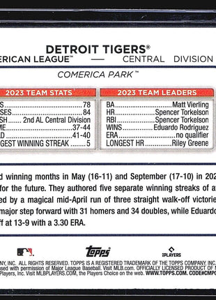 2024 Topps Foil Detroit Tigers #6