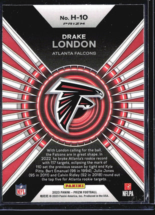 2023 Panini Prizm - Hype Green Ice Prizm #H-10 Drake London