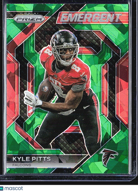 2023 Panini Prizm - Emergent #H-13 Kyle Pitts Green Ice