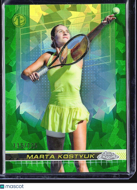 2024 Topps Chrome Tennis Sapphire Green Marta Kostyuk #149 /125