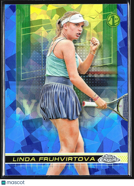 2024 Topps Chrome Tennis Sapphire Linda Fruhvirtova #68