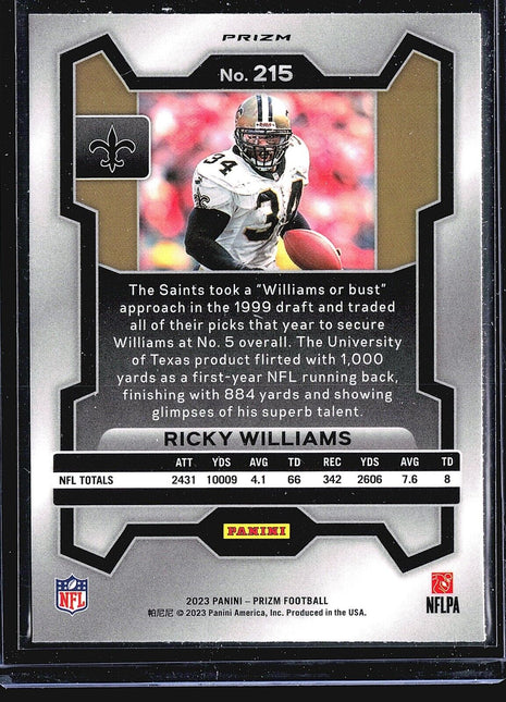 2023 Panini Prizm - Disco Prizm #215 Ricky Williams