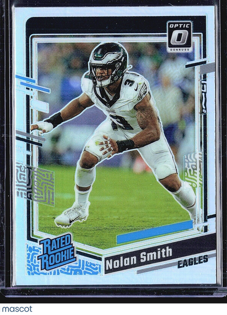 2023 Panini Donruss Optic - Rated Rookie #283 Nolan Smith (RC) Silver Holo