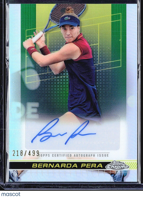 2024 Topps Chrome Tennis Auto Bernarda Pera #TCA-BPA /499