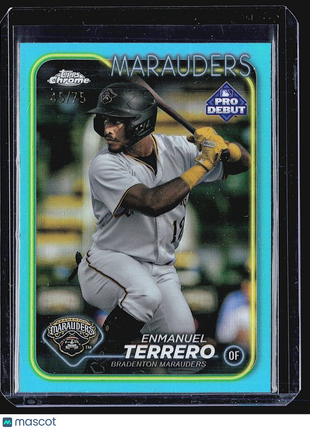 2024 Topps Pro Debut - #PD-12 Enmanuel Terrero (RC) Aqua Refractor /75