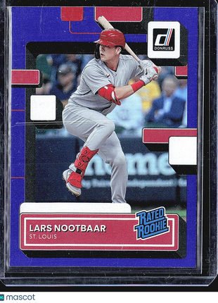 2022 Donruss Lars Nootbaar #68 Rated Rookie Purple