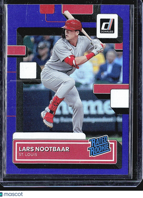 2022 Donruss Lars Nootbaar #68 Rated Rookie Purple