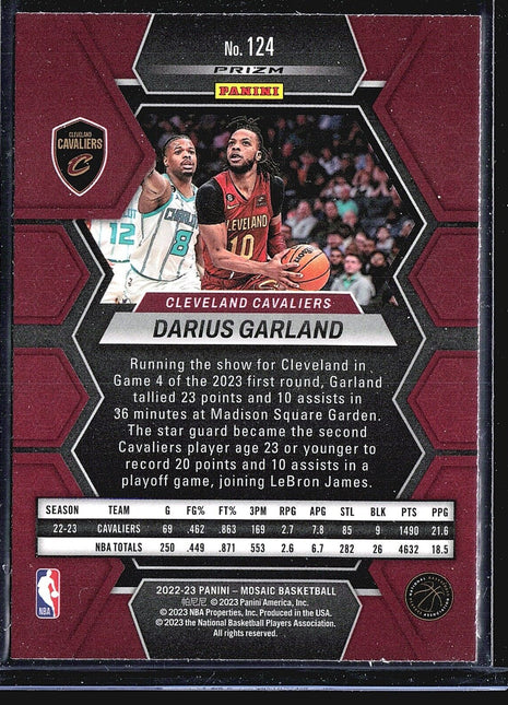 2022-23 Panini Mosaic - Disco Mosaic Prizm #124 Darius Garland