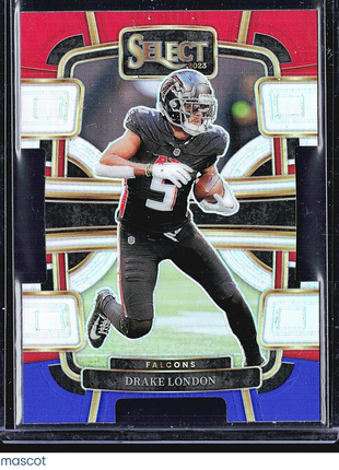 2023 Panini Select - Concourse Red Blue Prizm #6 Drake London