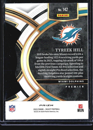 2023 Panini Select - Premier Level #142 Tyreek Hill Die Cut