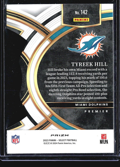 2023 Panini Select - Premier Level #142 Tyreek Hill Die Cut