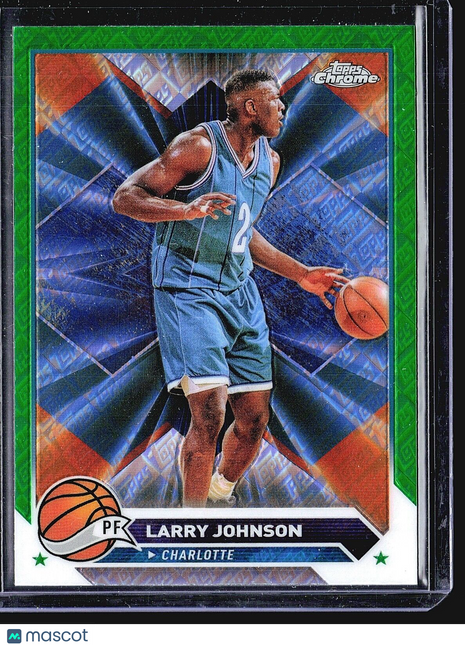 2023-24 Topps Chrome - #32 Larry Johnson Green Refractor Topps Logo