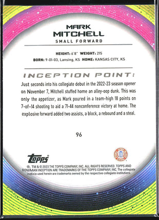 2022-23 Bowman U Inception Mark Mitchell #96