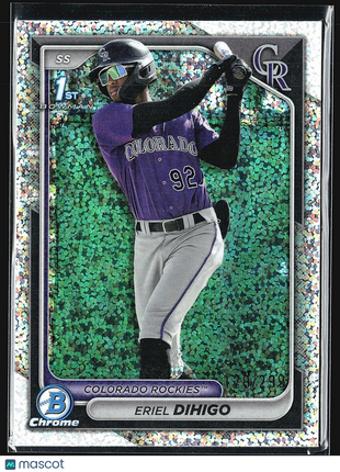 2024 Bowman Chrome 1st Speckle /299 Eriel Dihigo #BCP-200