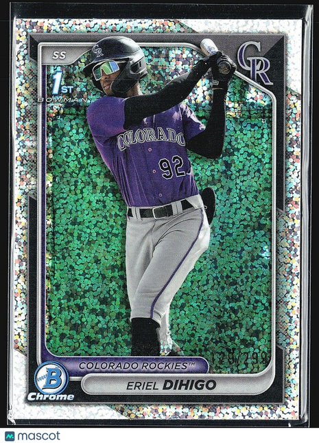 2024 Bowman Chrome 1st Speckle /299 Eriel Dihigo #BCP-200