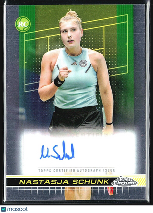 2024 Topps Chrome Tennis Auto Nastasja Schunk #TCA-NSK