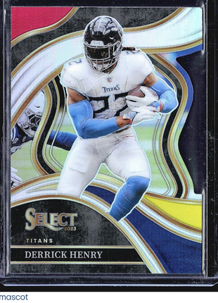 2023 Panini Select - Club Level Red & Yellow Prizm Die-Cut #276 Derrick Henry