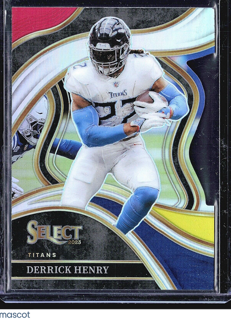 2023 Panini Select - Club Level Red & Yellow Prizm Die-Cut #276 Derrick Henry