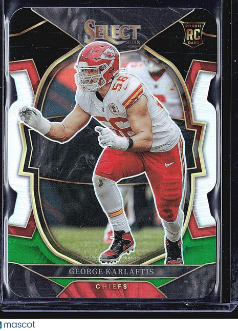 2022 Panini Select - Concourse #22 George Karlaftis (RC) Die Cut