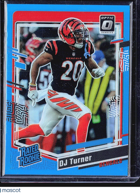 2023 Panini Donruss Optic - Rated Rookie #220 DJ Turner (RC) Light Blue /299