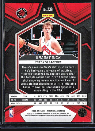 2023 Panini Mosaic Rc Gradey Dick #239