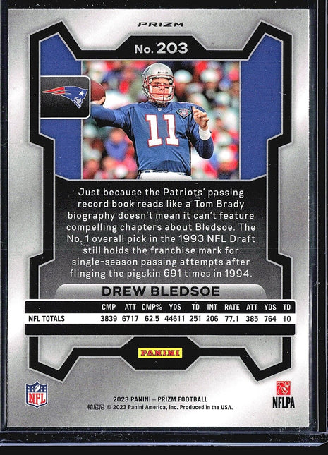 2023 Panini Drew Bledsoe #203 Orange Disco