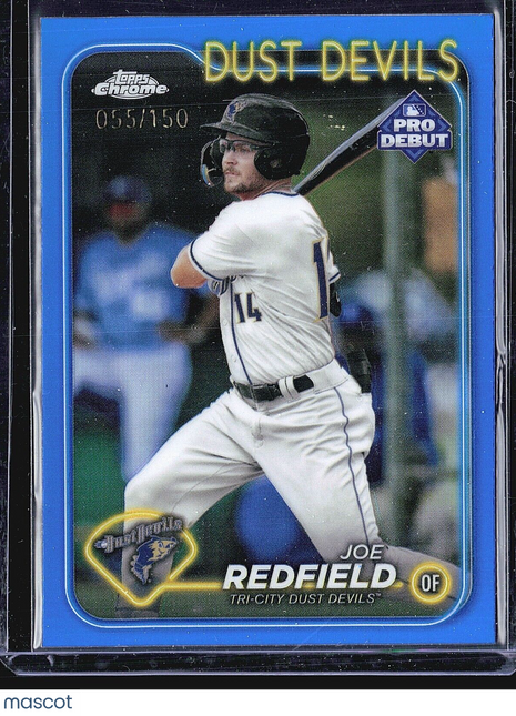 2024 Topps Pro Debut - Chrome #PDC-5 Joe Redfield (RC) Blue Refractor /150