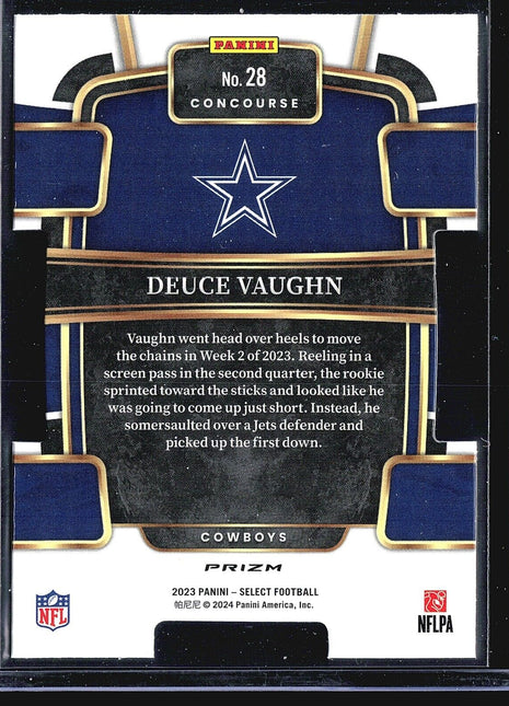 2023 Panini Select Die Cut Silver Rc Deuce Vaughn #28