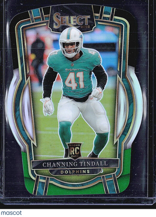2022 Panini Select - Club Level #239 Channing Tindall (RC) Die Cut Black & Green