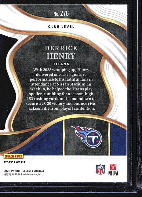 2023 Panini Select Red yellow Die Cut Derrick Henry #276