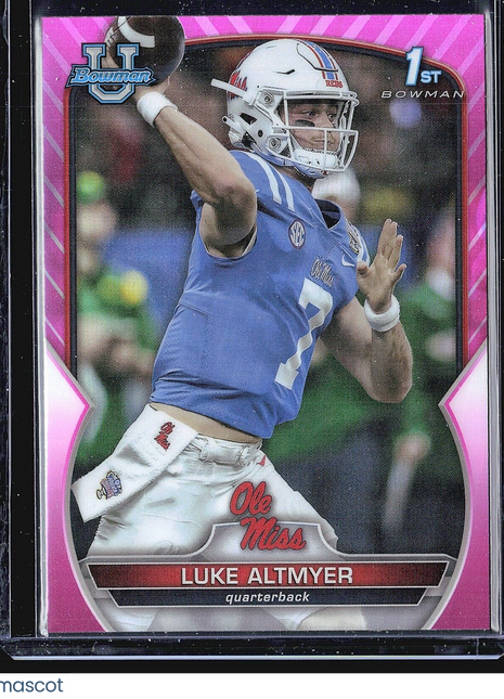 2022 Bowman Chrome U 1st Luke Altmyer #43 Pink