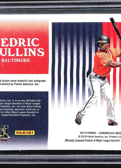 2019 America's Pastime Material Rc Patch Auto #APS-CM Cedric Mullins /25