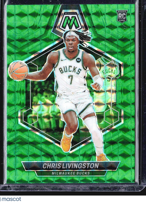 2023 Panini Mosaic Chris Livingston #220 Rc Green