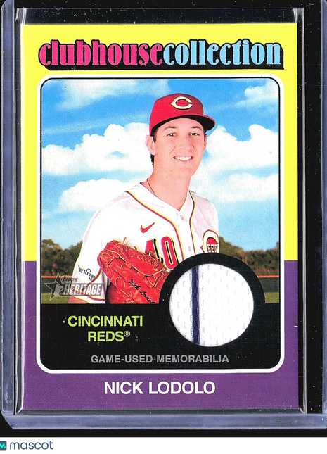 2024 Topps Heritage - Clubhouse Collection Relics #CCR-NL Nick Lodolo Jersey