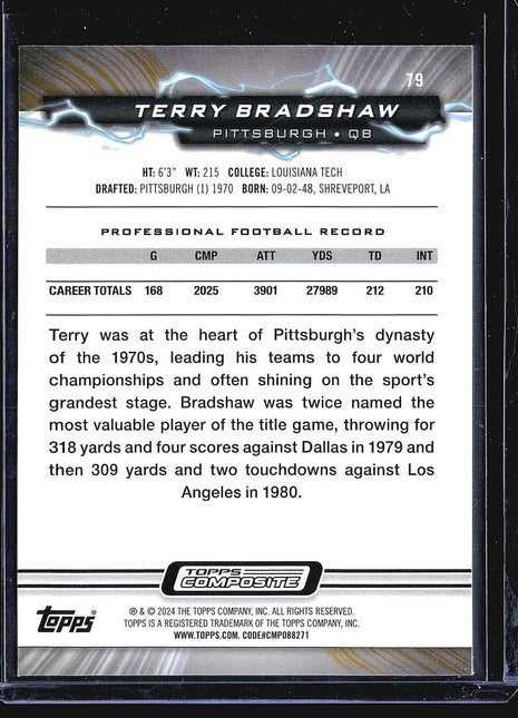2023 Topps Composite - Resurgence #79 Terry Bradshaw