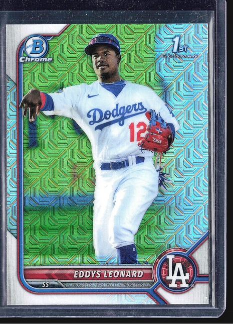 2022 Bowman - Chrome Prospects  Mojo Refractor #BCP-57 Eddys Leonard (RC)