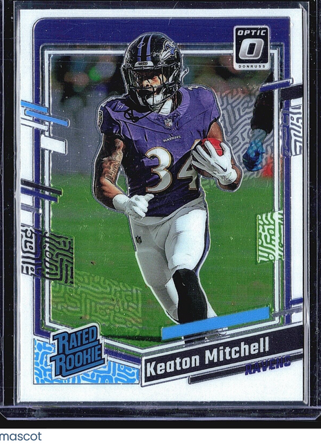2023 Panini Donruss Optic - Rated Rookie #207 Keaton Mitchell (RC)