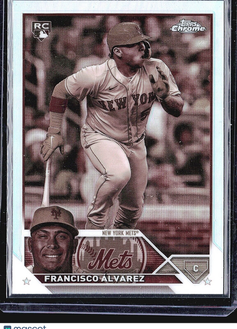 2023 Topps Chrome - Sepia Refractor #203 Francisco Alvarez (RC)