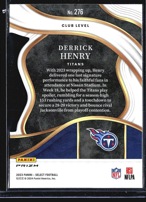 2023 Panini Select Club Level Die Cut Derrick Henry #276