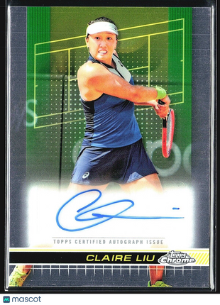 2024 Topps Chrome Tennis Auto Claire Liu #TCA-CLU